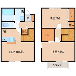 フェリース　Cの物件間取画像